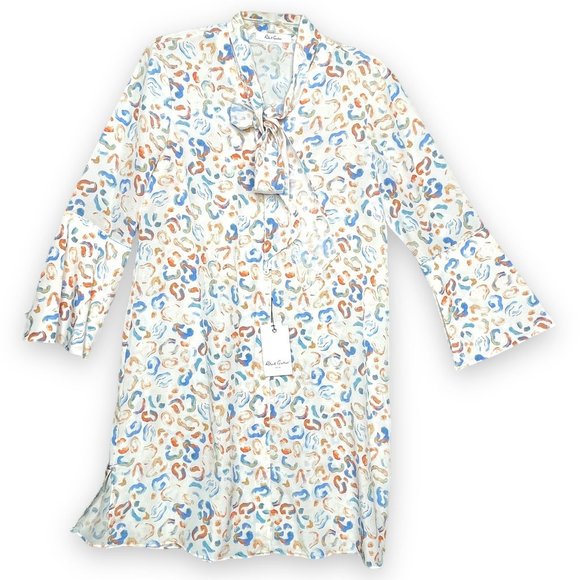 ROBERT GRAHAM BRENNA LEOPARD PRINTED SILK SHIRT DRESS M NWT RETAIL $398 - Picture 10 of 14